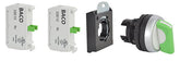 SELECTOR SWITCH GREEN HANDLE 2 OR 3 POSITIONS  22mm BACO
